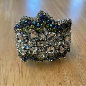 Doloris petunia unique, handmade cuff bracelet, vintage jewelry